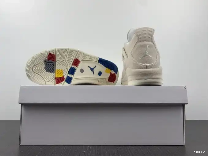 Reps TB Jordan 4 DQ4909-100 Canvas (W) Blank Retro 0526